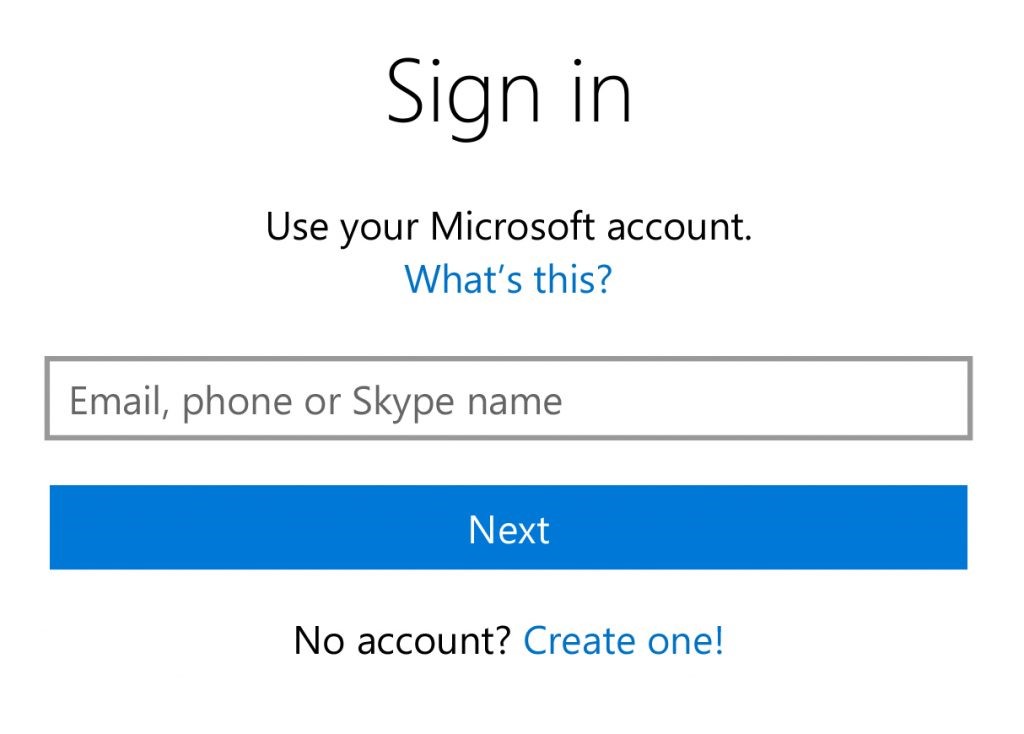 hotmail log in page