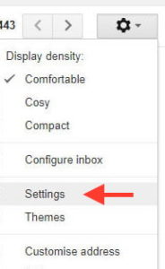 opengmail change gmail password settings
